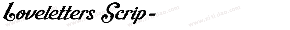 Loveletters Scrip字体转换